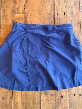 Athleta Girl Game Point Skort Blue XL 14 Athletic Tennis Skirt EUC